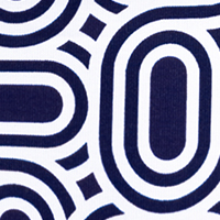 NORA PRINTED NAVY DIAMOND